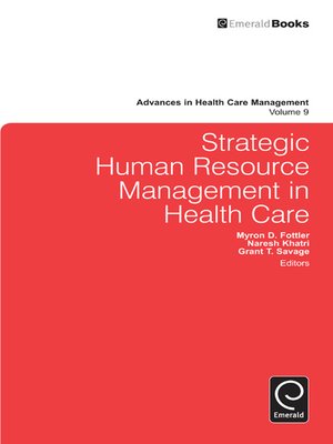 cover image of Advances in Health Care Management, Volume 9